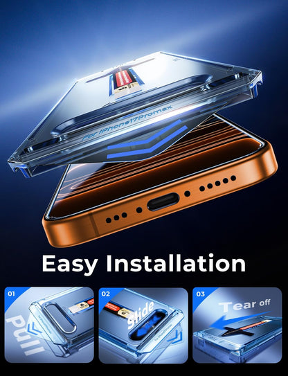 MAGIC_JOHN_2_Pack_for_iPhone_17_Pro_Max_6.9_inch_Tempered_Glass_Screen_Protector,_Auto_Dust-Elimination,_Bubble_Free,_HD_Clear,_Easy_Installation