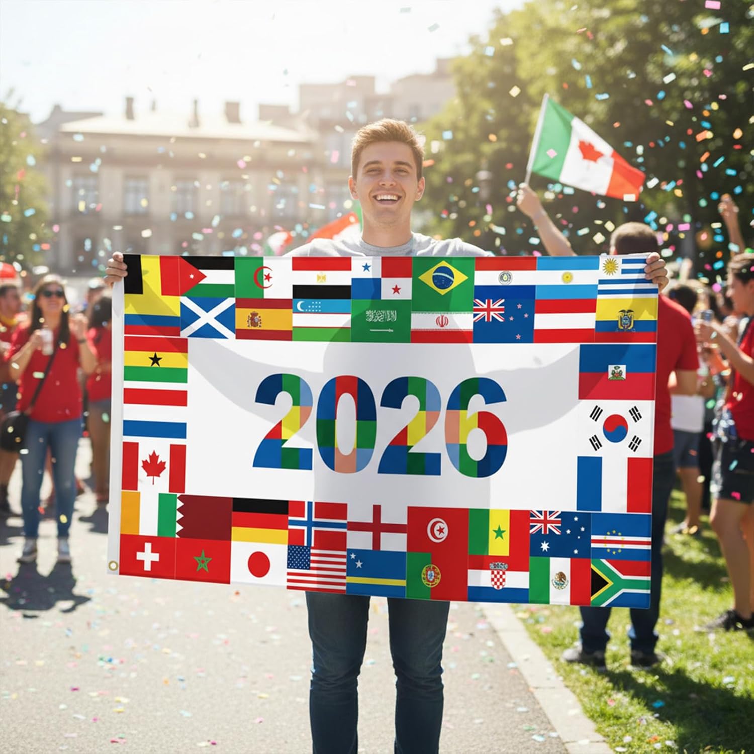 World_Cup_Flag_2026_International_Country_Flag&Trophy_Showcase_Decorations_Football_Supporters_Banner,Soccer_Merchandise_Accessories,Great_Soccer_Fans_Gifts,59x35in_Yard_Sign_Garden_Outdoor_Flag