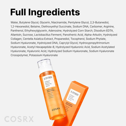 COSRX_5_PDRN_Collagen_Intense_Vitalizing_Serum_-_Korean_Serum_for_Skin_Firming_&_Glowing_with_Salmon_DNA,_Centella_PDRN_&_Collagen,_Mothers_day_gifts,_Korean_Skin_Care_(3.38_fl.oz.)