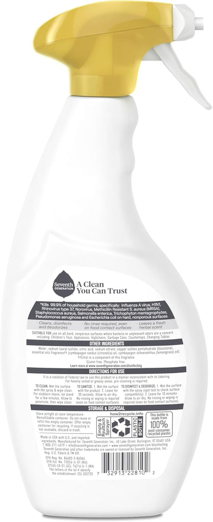 Seventh_Generation_Lemongrass_Citrus_Disinfecting_Multi-Surface_Cleaner_-_26_Oz,_Pack_of_4