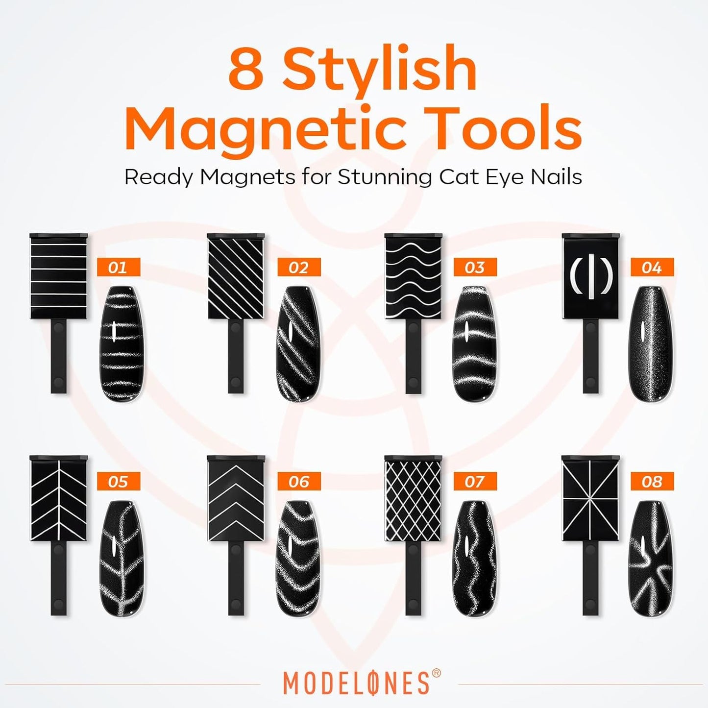 modelones_Cat_Eye_Magnet_Set,_15PCS_French_Cateye_Gel_Nail_Polish_Magnet_Nail_Art_Tools_Set_Heart_Magnet_for_Cat_Eye_Magnet_Square_Round_Magnet_Stick_Diverse_Glassy_Cateye_Effect_for_Women