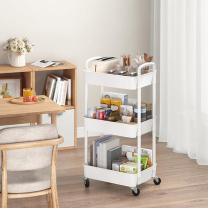Sywhitta_3-Tier_Plastic_Rolling_Utility_Cart_with_Handle,_Multi-Functional_Storage_Trolley_for_Office,_Living_Room,_Kitchen,_Movable_Storage_Organizer_with_Wheels,_White
