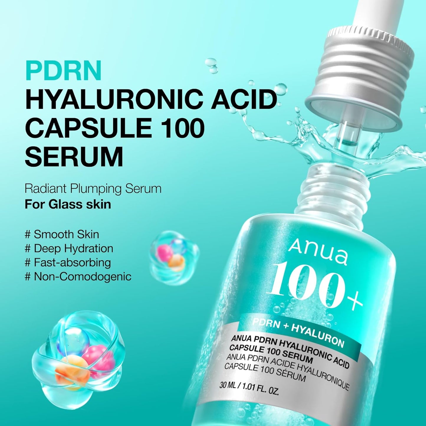 Anua_PDRN_Hyaluronic_Acid_Capsule_100_Serum,_Radiant_Face_Serum,_Salmon_DNA,_Hyaluronic_Acid,_Hydration,_Moisture_Plumping_Effect,_Lightweight,_Glass_Skin,_Korean_Skincare,_1.01_fl._oz
