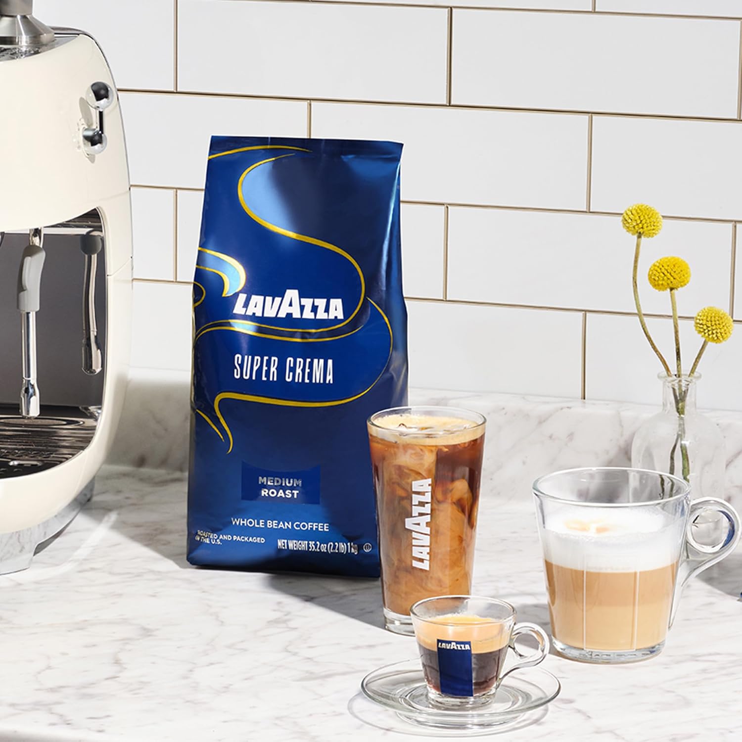 Lavazza_Super_Crema_Whole_Bean_Coffee,_Medium_Espresso_Roast,_Arabica_and_Robusta_Blend,_2.2_lb_Bag,_Package_May_Vary_(Pack_of_6)