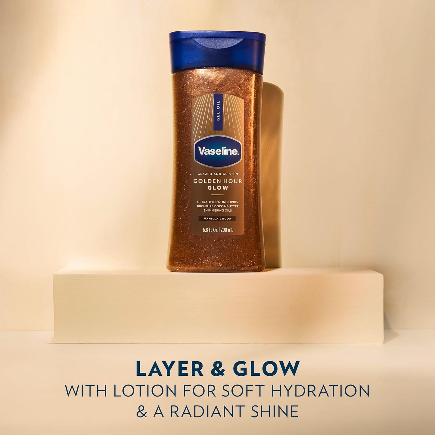 Vaseline_Glazed_and_Glisten_Golden_Hour_Body_Gel_Oil_Glow_Vanilla_Cocoa_Shimmering_with_Ultra-Hydrating_Lipids_and_100%_Pure_Cocoa_Butter,_6.8_Oz
