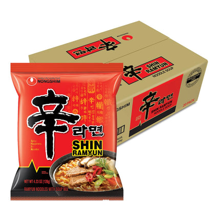 Nongshim_Shin_Ramyun_Noodles,_Spicy_Korean_Signature_Instant_Ramyun,_Rich_Beef_Flavored_Broth,_Microwaveable,_Korean_Instant_Noodles,_4.23_oz_(Pack_of_20),_Packaging_May_Vary.