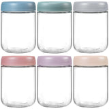 NETANY Overnight Oats Containers with Lids, Glass jars with Airtight Lids, Wide mouth Mason Salad jars, Glass Food Storage Containers for Snacks Yogurt Spice Sugar