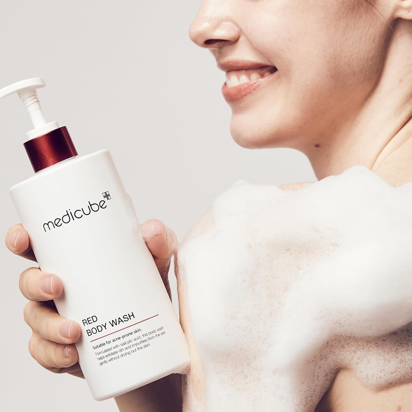 medicube_Red_Body_Wash_14.10_Fl.oz_I_Low_pH_and_Hydrating_Cleanser_with_Salicylic_Acid,_Lactic_Acid,_Niacinamide_and_Hyaluronic_Acid_Suitable_for_Bacne_Treatment_|_Korean_Skin_Care