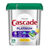 Cascade Platinum Dishwasher Pods, Dishwasher Detergent, Dish Detergent Soap, Lemon