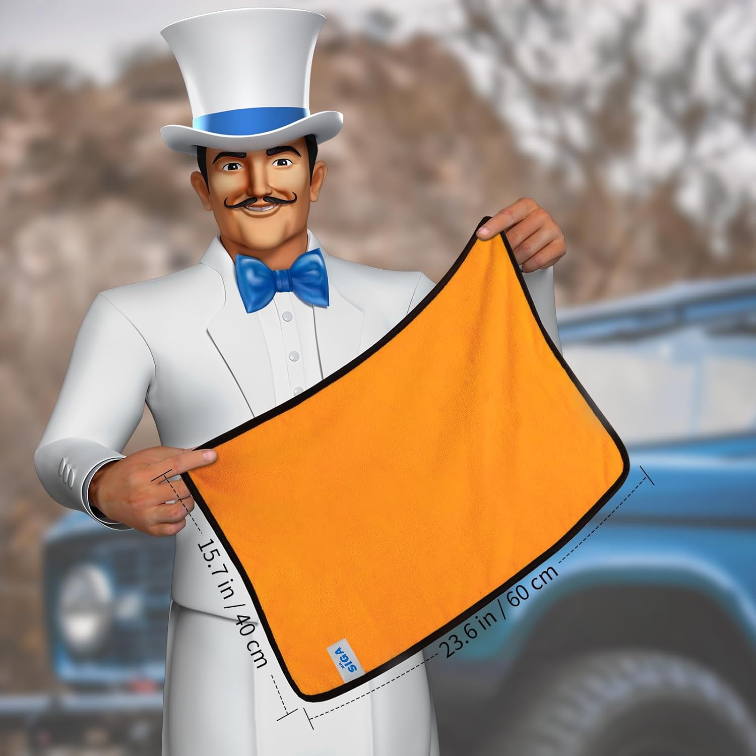 MR.SIGA_Professional_Premium_Microfiber_Towels_for_Cars,_Dual-Sided_Car_Washing_and_Detailing_Towels,_Gold,_15.7_x_23.6_inch,_12_Pack