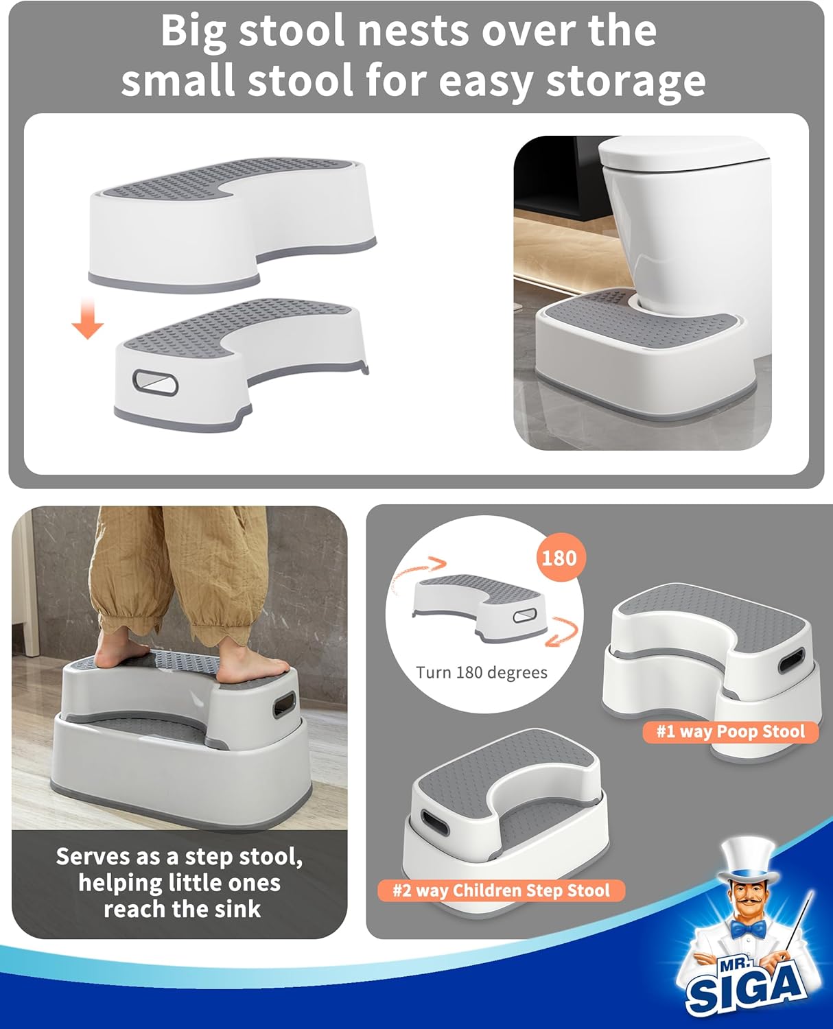 MR.SIGA_Toilet_Stool_Squat_Adult,_Bathroom_Stool_Heavy_Duty,_Anti_Slip_Toilet_Step_for_Bathroom,_Toddler_Step_Stool_for_Kids,_Off-White_&_Dark_Gray
