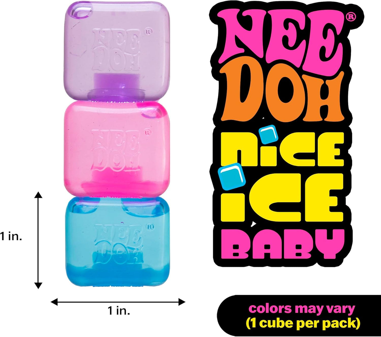 Schylling_NeeDoh_Nice_Ice_Baby_-_Sensory_Squeeze_Toy_-_Super_Solid_Squish_-_1.25"_Wide_-_Color_May_Vary_(Pack_of_1)