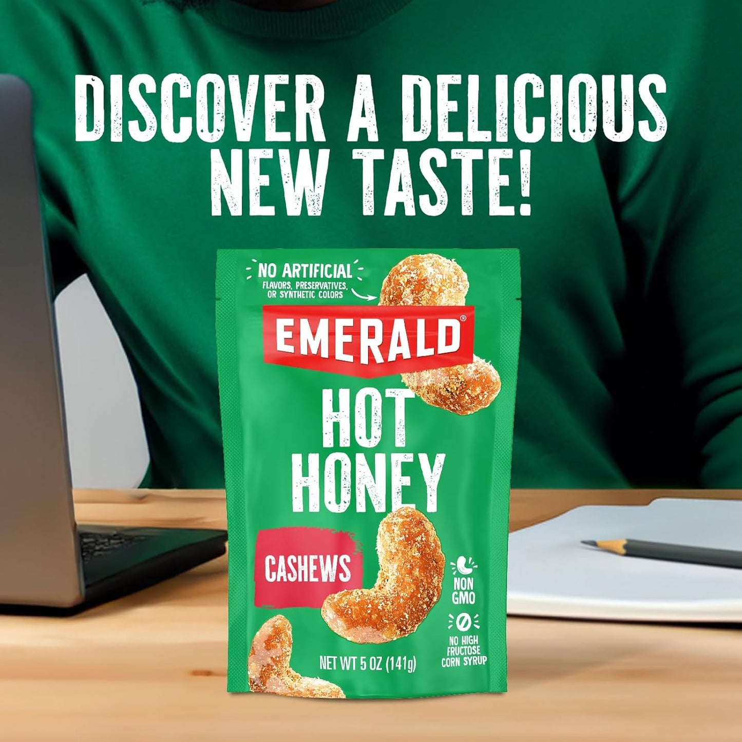 Emerald_Nuts_Hot_Honey_Cashews_(1-Pack)_|_5oz_Resealable_Bag_|_Kosher_Dairy_Certified,_Non-GMO,_Contains_No_Artificial_Preservatives,_Flavors_or_Synthetic_Colors
