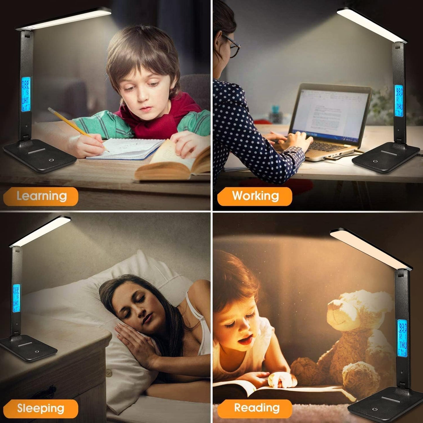 LAOPAO_Desk_Lamp_with_Wireless_Charger:_USB_Charging_Port,_Table_Lamp_with_Clock,_Desk_Lamps_for_Home_Office_College_Dorm_Room_Essentials