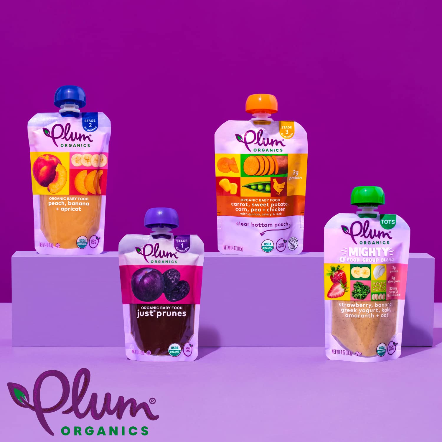 Plum_Organics_Mighty_4_Organic_Toddler_Food_-_Strawberry,_Banana,_Greek_Yogurt,_Kale,_Amaranth,_and_Oat_-_4_oz_Pouch_(Pack_of_4)_-_Organic_Fruit_and_Vegetable_Toddler_Food_Pouch