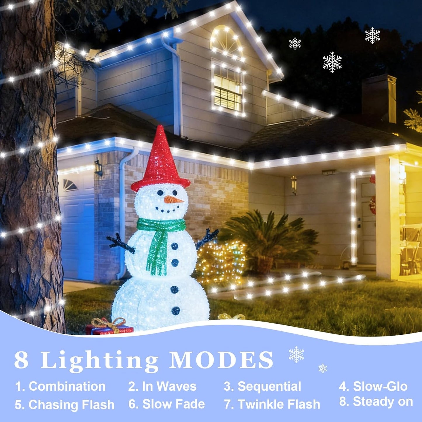 QITONG_White_Solar_Christmas_Lights,_2_Pack_Each_33ft_100LED_Rope_Light_Outdoor_Waterproof,_8_Modes_Fairy_Lights_in_Clear_Thin_Tube