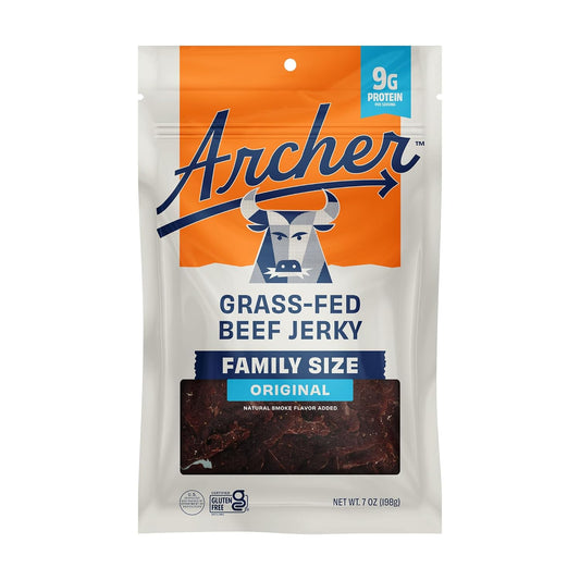 Country_Archer_Grass_Fed_Beef_Jerky_-_Beef_Snack_Bags_Bulk,_Individual_Packs,_Protein_Snack,_Gluten_Free,_No_Nitrates,_Natural_Ingredients_-_Original_Flavor,_7_oz_(Pack_of_1)