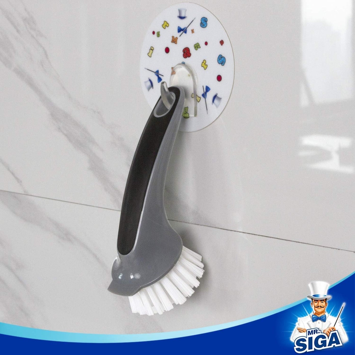 MR.SIGA_Pot_and_Pan_Cleaning_Brush,_Dish_Brush_for_Kitchen,_Gray,_Pack_of_2