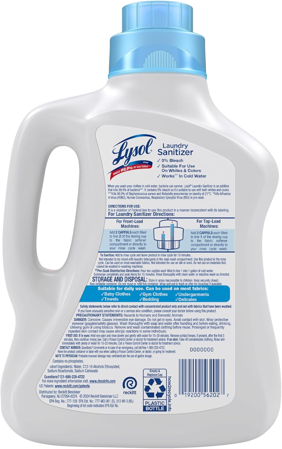 Lysol_Laundry_Sanitizer_Additive,_Free_&_Clear,_Free_from_Fragrance_and_Dyes,_0%_Bleach_Laundry_Sanitizer,_Bacteria-causing_Laundry_Odor_Eliminator,_Unscented,_90_Fl_Oz_(Pack_of_1)_-_Package_May_Vary