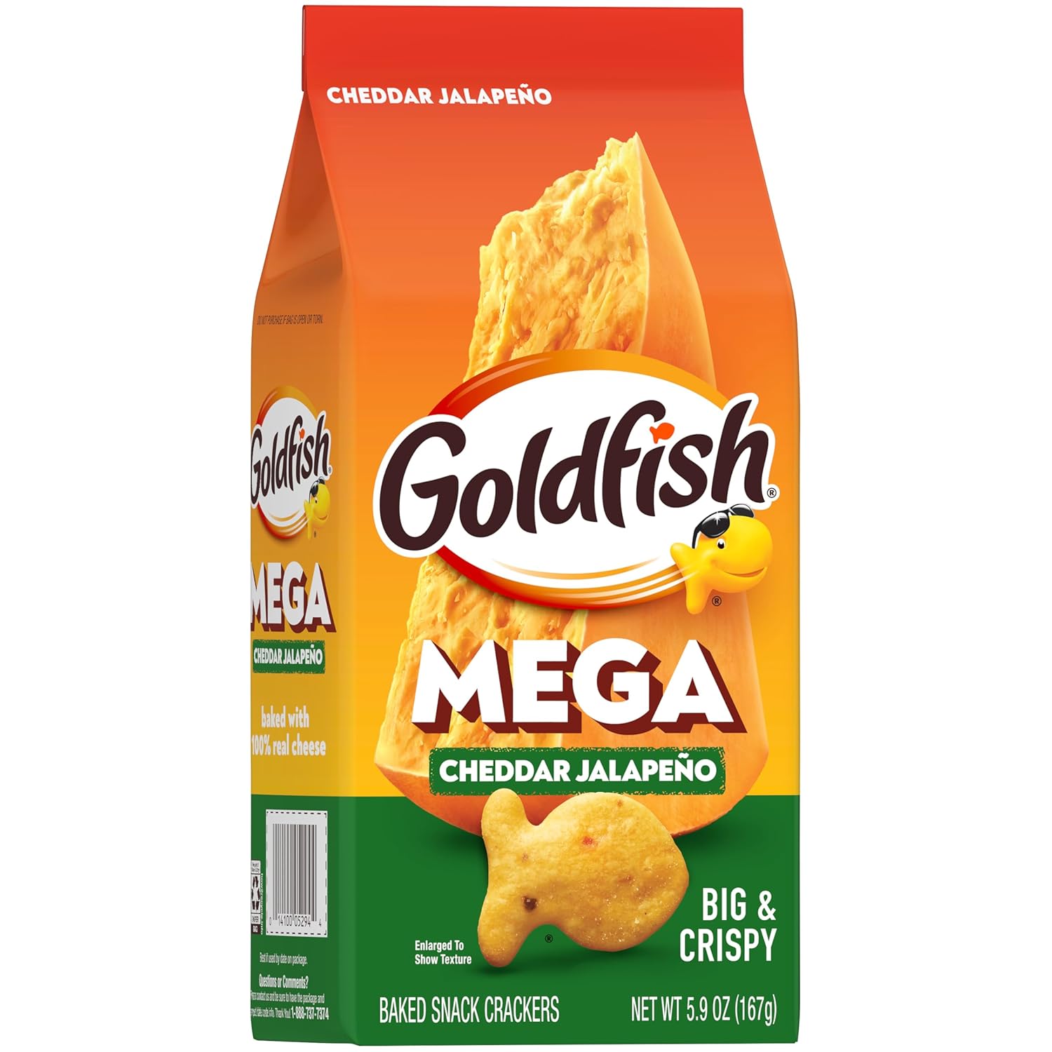 Goldfish_Mega_Bites_Cheddar_Jalapeño_Crackers,_5.9_Oz_Bag