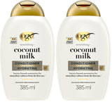OGX Nourishing + Coconut Milk Conditioner, Hydrating & Restoring Conditioner Moisturizes for Soft Hair After the First Use, Parabens-Free, Sulfate-Free Surfactants, 13 fl. Oz