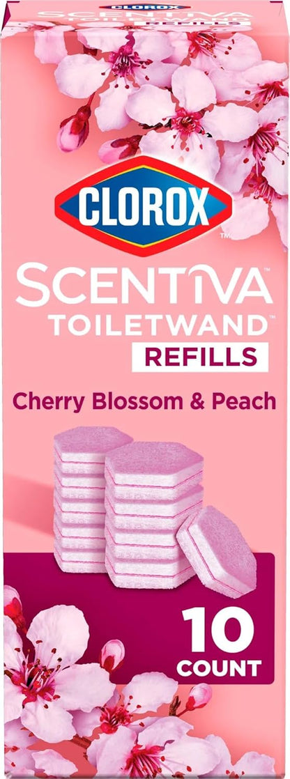 Clorox_Scentiva_ToiletWand_Refills,_Cherry_Blossom_and_Peach,_10_Count