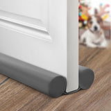 Holikme Door Draft Stopper Weather Stripping Draft Stopper for Bottom of Door Window Breeze Blocker Adjustable Door Sweeps, Black
