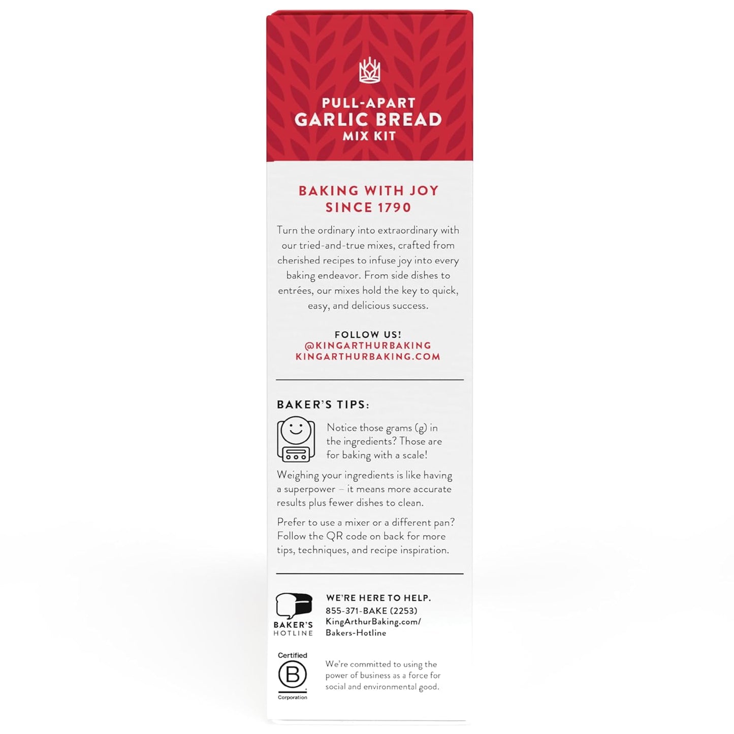 King_Arthur_Baking_Company_Pull-Apart_Garlic_Bread_Mix_Kit_15.25_oz.,_Baking_Mix_-_Ready_in_1_hour