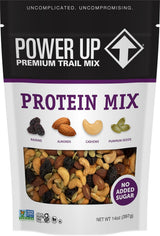 Power Up Premium Trail Mix - Protein Packed 14oz, No Added Sugar, Made Without Peanuts, Gluten Free, Vegan, Non-GMO