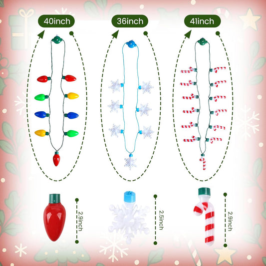 POPLAY_Christmas_Light_Up_Necklaces,_3PCS_36~41inch_Glowing_Necklaces_Snowflake_Candy_Cane_LED_Bulb_String_Lights_for_Indoor_Christmas_Winter_Decoration_Party_Supplies