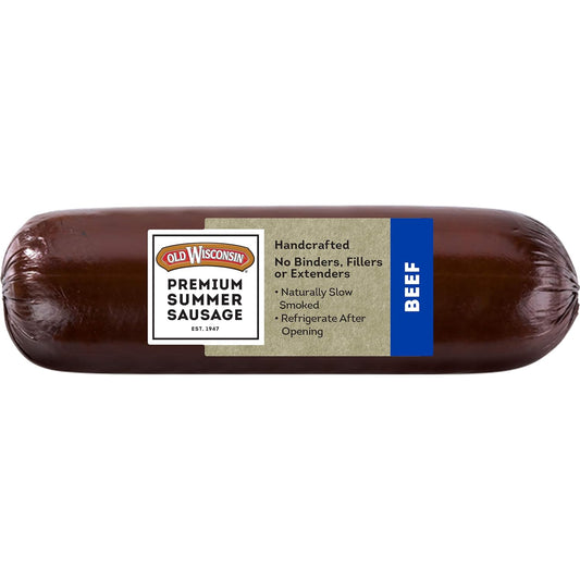 Old_Wisconsin_Premium_Summer_Sausage,_100%_Natural_Meat,_Charcuterie,_Ready_to_Eat,_High_Protein,_Low_Carb,_Keto,_Gluten_Free,_Beef_Flavor,_8_Ounce