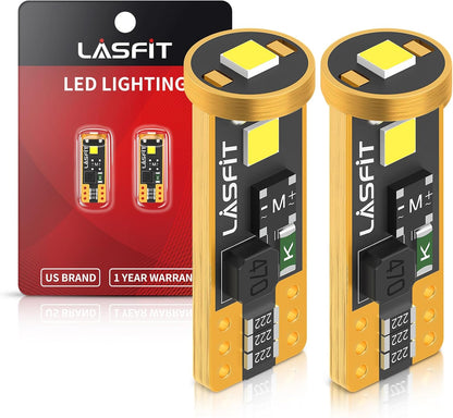 LASFIT_194_LED_Bulb_for_License_Plate_Bulb_White_Bright,T10_168_LED_Bulbs_Canbus_Error_Free,_400LM_6000K_192_2825_W5W_for_Dome_Map_Trunk_Cargo_Lights_(2-Pack)