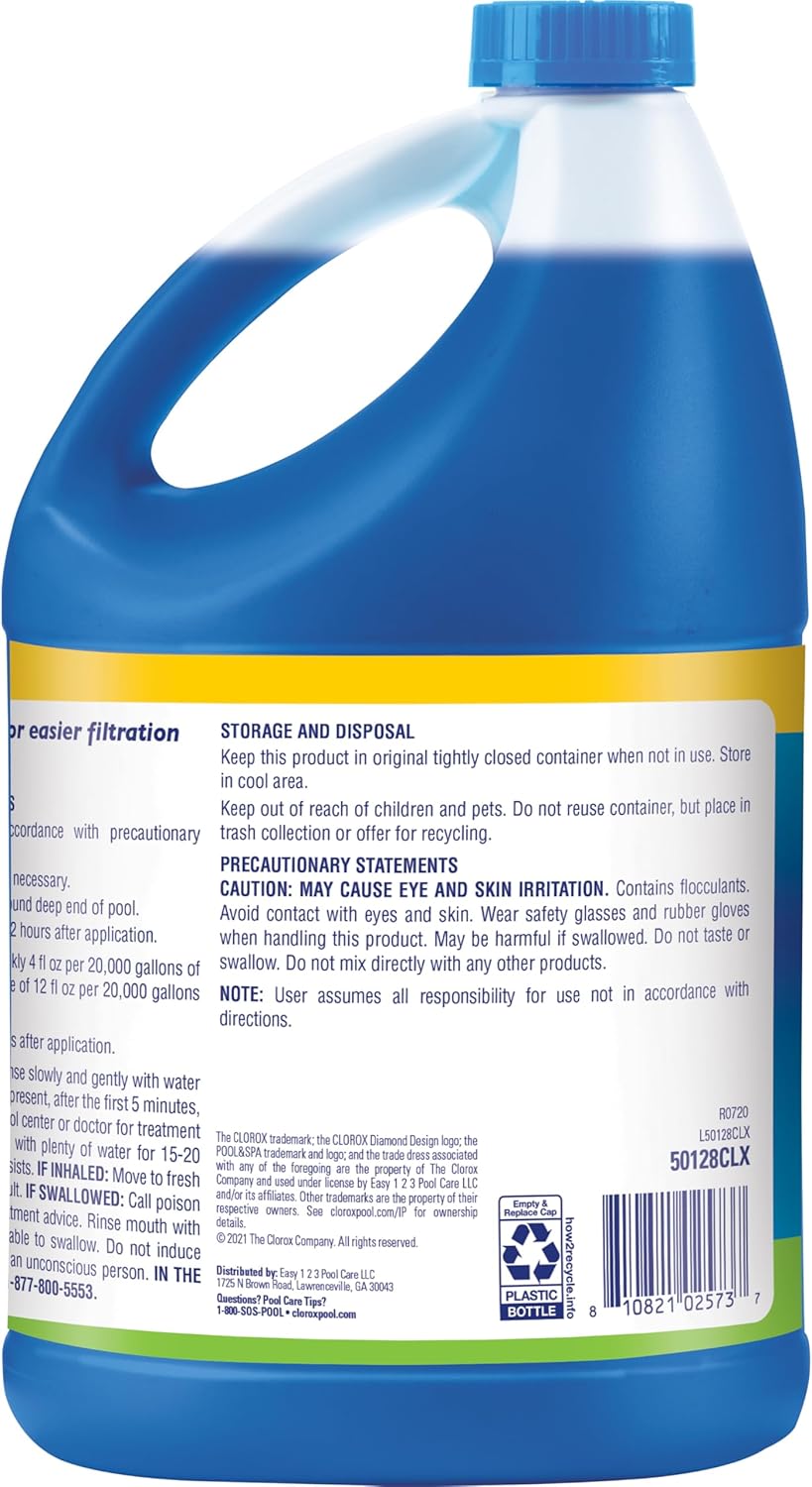 Clorox®_Pool&Spa™_Swimming_Pool_Crazy_Clarifier,_Creates_Crystal_Clear_Pool_Water,_128_Fl_Oz_(Pack_of_1)