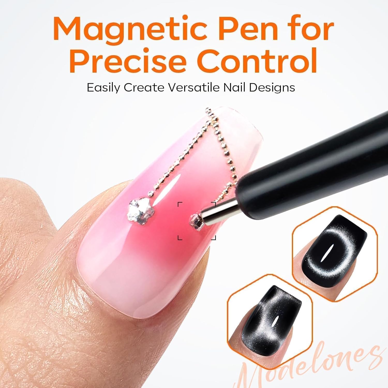 modelones_Cat_Eye_Magnet_Set,_15PCS_French_Cateye_Gel_Nail_Polish_Magnet_Nail_Art_Tools_Set_Heart_Magnet_for_Cat_Eye_Magnet_Square_Round_Magnet_Stick_Diverse_Glassy_Cateye_Effect_for_Women