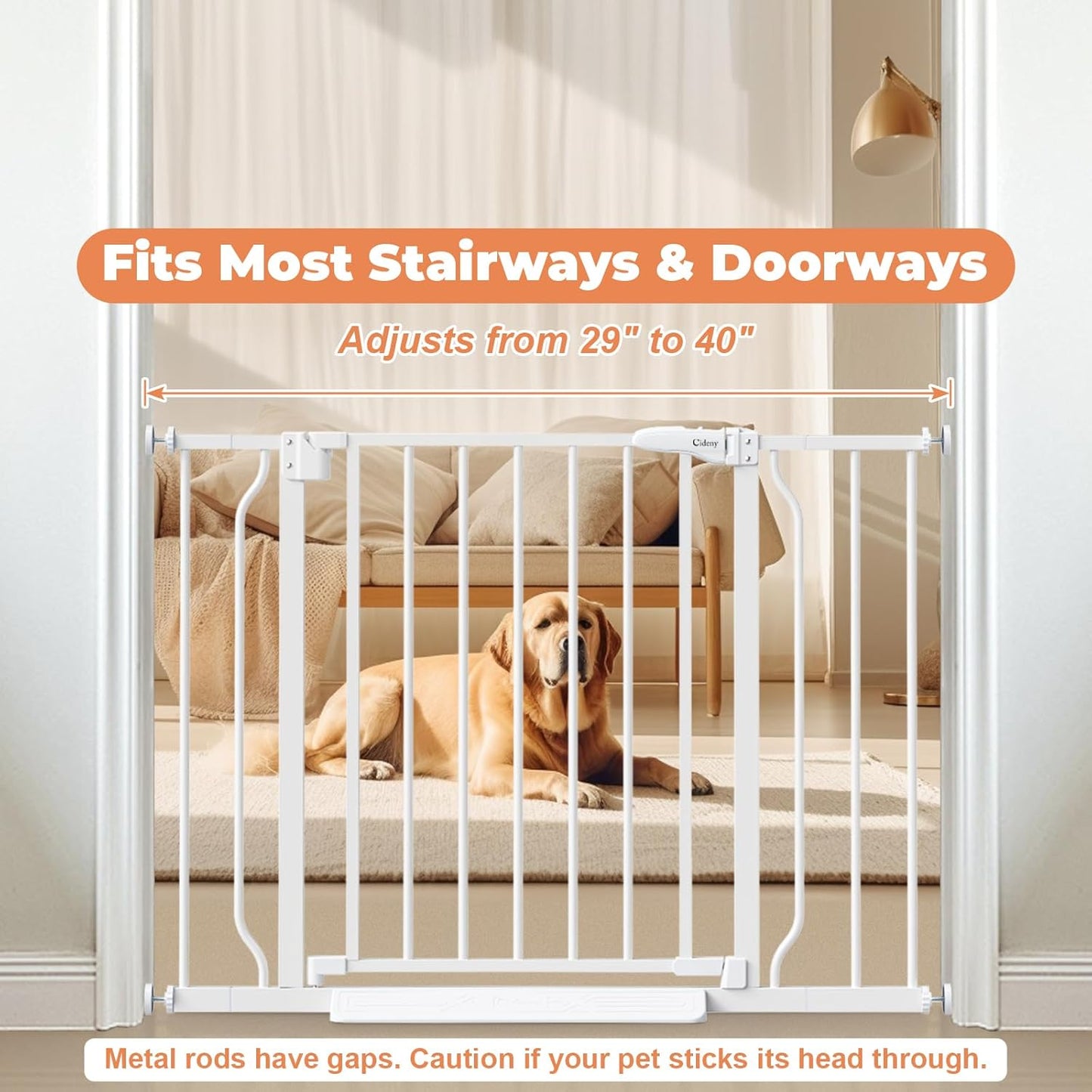 Baby_Gate_No_Drilling,_29"-40"_Auto_Close_Dog_Gate_Indoor_for_Doorways_&_Stairs,_Pressure_Mounted_Adjustable_Pet_Gate,_Easy_Walk_Through_Child_Gate_for_Children_&_Pets_Stroller_Friendly,_White