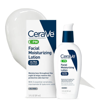 CeraVe_PM_Facial_Moisturizing_Lotion,_Night_Cream_with_Hyaluronic_Acid_and_Niacinamide,_Ultra-Lightweight,_Oil-Free_Moisturizer_for_Face,_3_Ounce