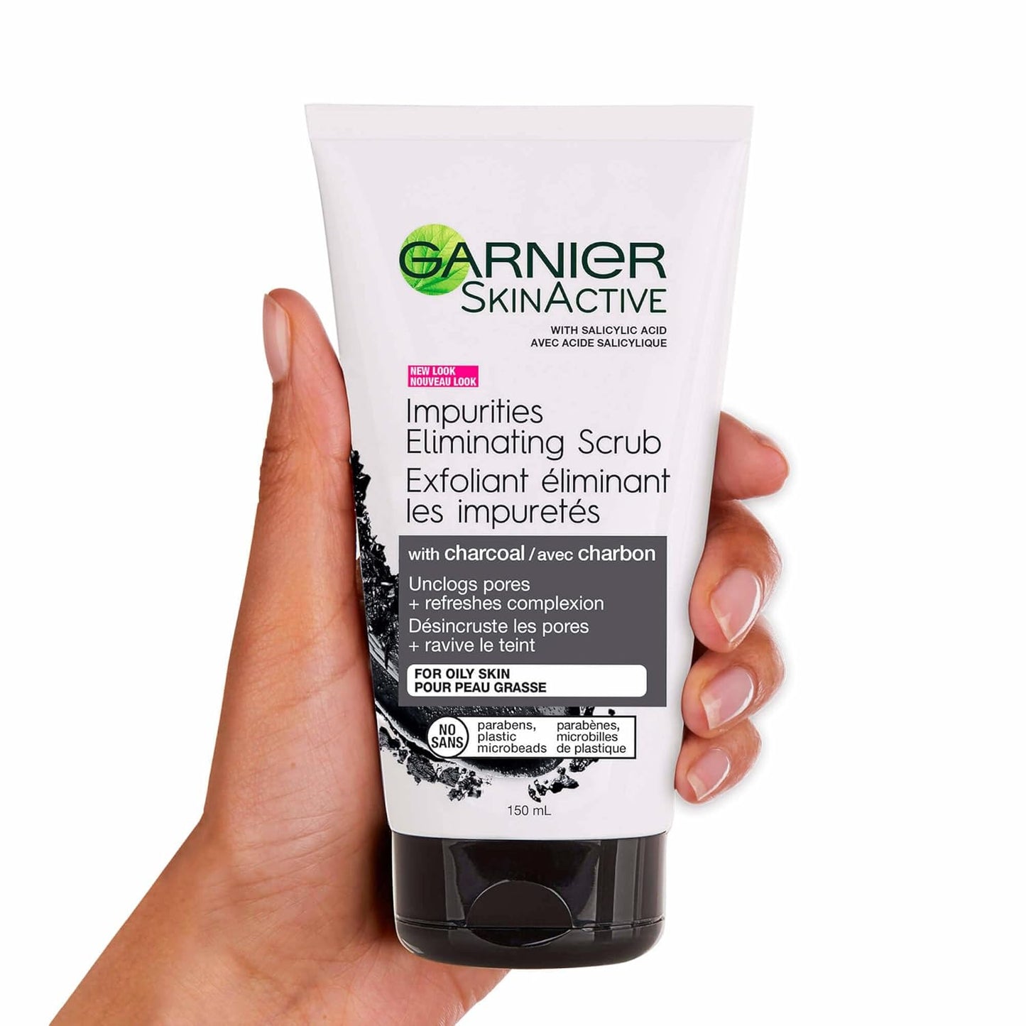 Garnier_SkinActive_Charcoal_Blackhead_Eliminating_Scrub,_5_Fl_Oz_(150mL),_1_Count_(Packaging_Mary_Vary)