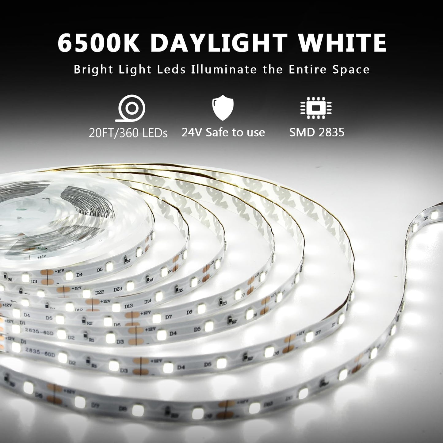 dalattin_White/Warm_White_LED_Strip_Lights,_16.4FT/20FT/40FT/50FT_Dimmable_Super_Bright_24V_Led_Tape_Light_6500K_360_LEDs_Lights_for_Bedrooms,_Mirror,_Kitchen,_Home_Decoration