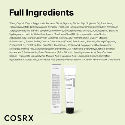 COSRX_Retinol_0.3%_Cream,_0.67_Oz,_Anti-aging_Eye_&_Neck_Cream_with_Retinoid_Treatment_to_Firm_Skin,_Reduce_Wrinkles,_Fine_Lines,_Signs_of_Aging,_Gentle_Daily_Korean_Skin_Care