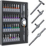 13-in-1 Multi-bit Screwdriver Set Tool All in One, [Super Durable] Screw Driver Set Kit, Flat Head, Philips, Torx, Hex, Square, Repair Kit, Man Gift Nut Driver