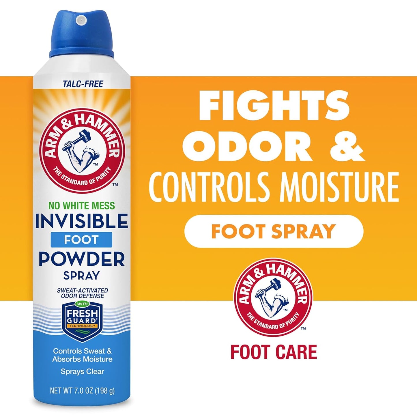 Arm_&_Hammer_Invisible_Foot_Powder_Spray,_Clear_Talc-Free_Sweat_Control,_Odor_Eliminating_Foot_Spray_For_Men_&_Women,_7_Oz_(3_Pack)