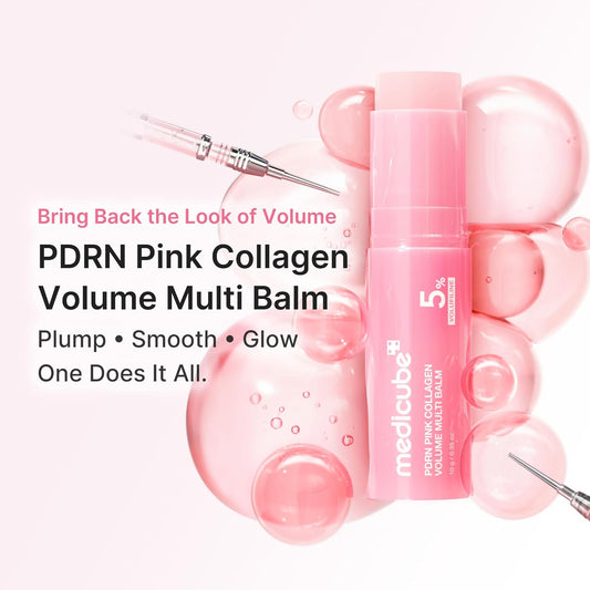 medicube_PDRN_Pink_Collagen_Volume_Multi_Balm_Stick_|_Volufiline,_PDRN,_NAD,_Collagen_|_Face_&_Body_Balm_for_Under-Eyes,_Neck,_Forehead,_Smile_Lines,_Lips_|_Plumping,_Radiance,_Line_Care_|_K-Beauty