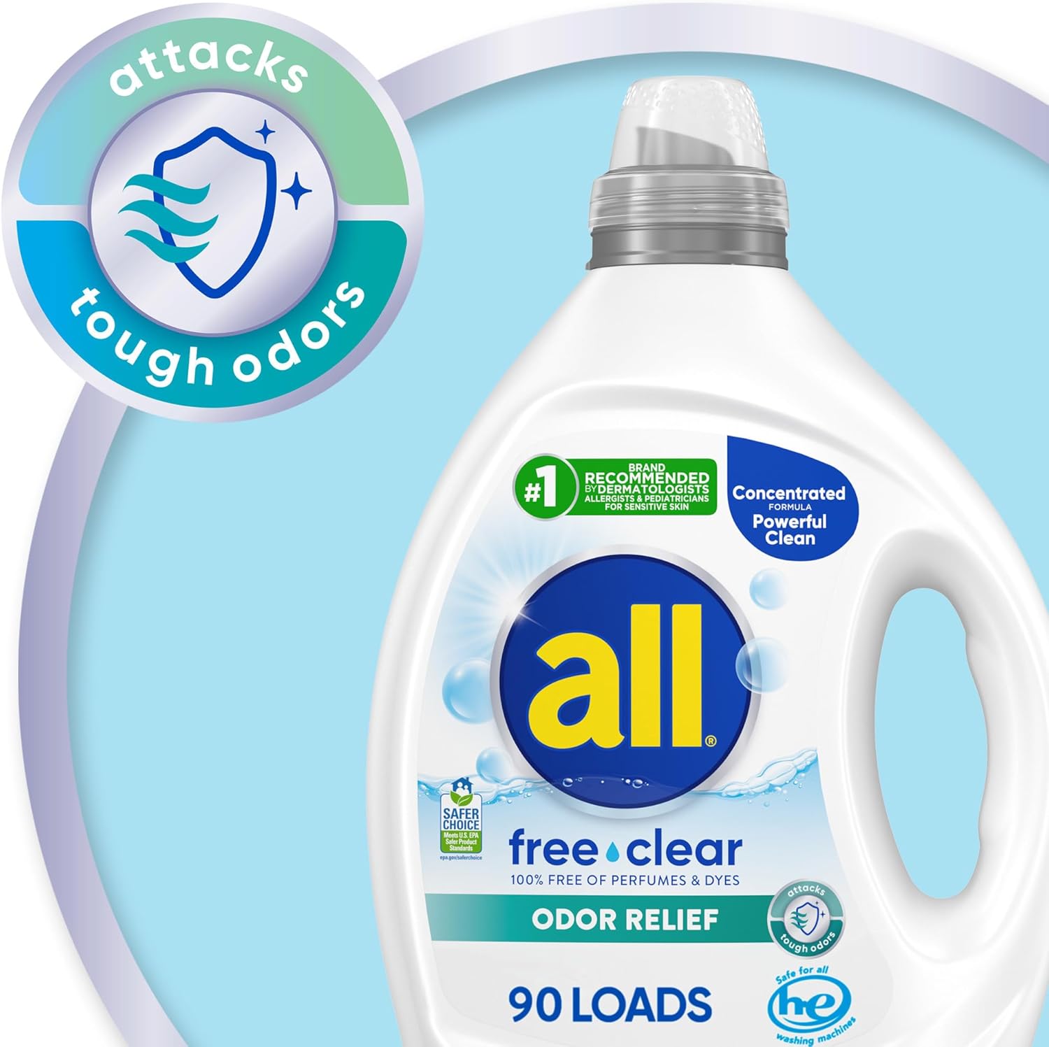 all_Laundry_Detergent_Liquid,_Free_Clear_for_Sensitive_Skin,_Odor_Relief,_Unscented_and_Hypoallergenic,_2X_Concentrated,_90_Loads