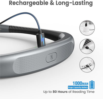 Glocusent_Book_Light,_3-Color_&_6-Brightness_Reading_Light,_Bendable_Neck_Light,_80-hr_Lasting_Rechargeable_Lamp,_Perfect_Book_Light_for_Reading_in_Bed,_Knitting,_Camping,_Repairing,_Book_Lovers_Gifts