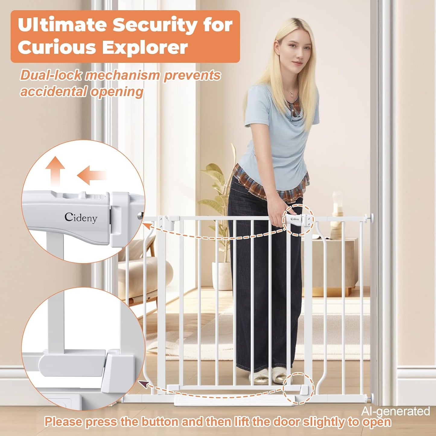 Baby_Gate_No_Drilling,_29"-40"_Auto_Close_Dog_Gate_Indoor_for_Doorways_&_Stairs,_Pressure_Mounted_Adjustable_Pet_Gate,_Easy_Walk_Through_Child_Gate_for_Children_&_Pets_Stroller_Friendly,_White