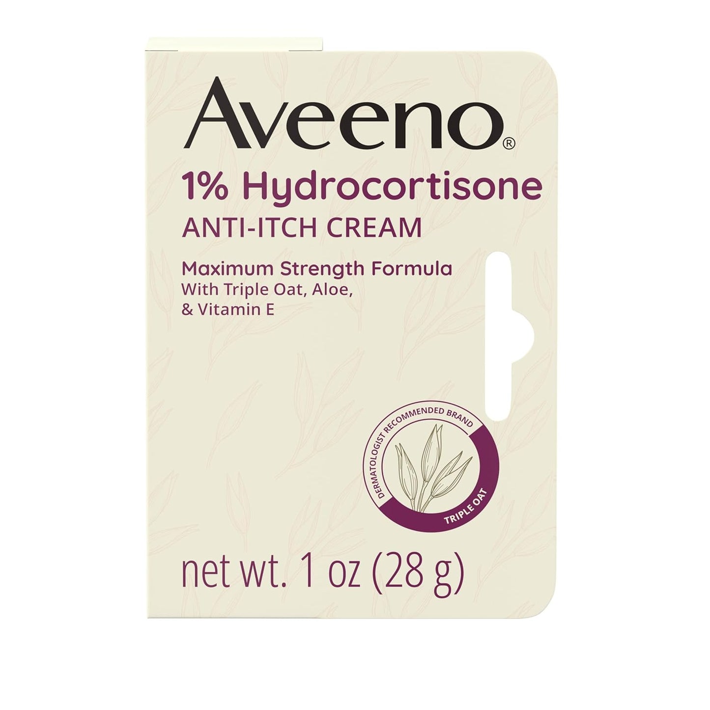 Aveeno_Maximum_Strength_1%_Hydrocortisone_Anti-Itch_Cream,_Triple_Oat,_Aloe_&_Vitamin_E_For_Itch_Relief_From_Eczema,_Psoriasis,_Insect_Bites,_Poison_Ivy,_Oak_&_Sumac_&_Detergents,_1_oz,_2_Pack