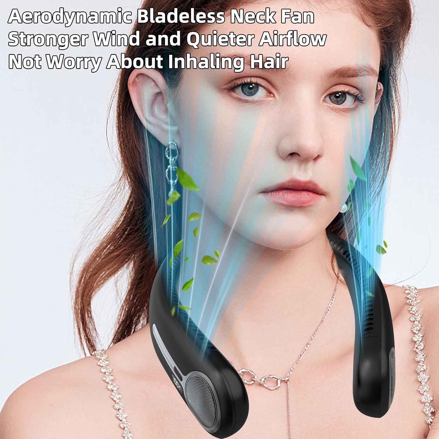 Portable_Neck_Fan,Hands_Free_Personal_Wearable_Bladeless_Fan,6000mAh_USB_Rechargeable,360°_Cooling,LED_Display,4-Speeds,Birthday_Gifts_for_Men_Women_Dad_Mom,Fathers_Day,Mothers_Day_Gifts_(Black)
