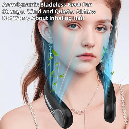 Portable_Neck_Fan,Hands_Free_Personal_Wearable_Bladeless_Fan,6000mAh_USB_Rechargeable,360°_Cooling,LED_Display,4-Speeds,Birthday_Gifts_for_Men_Women_Dad_Mom,Fathers_Day,Mothers_Day_Gifts_(Black)