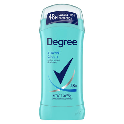 Degree Original Antiperspirant Deodorant Shower Clean 48-Hour Sweat &amp;amp; Odor Protection Antiperspirant for Women 2.6 oz