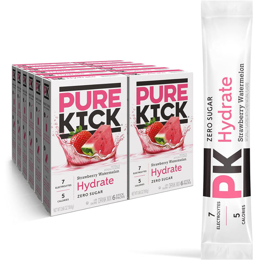 Pure_Kick_Hydration_Singles_To_Go_Drink_Mix,_Strawberry_Watermelon,_Includes_12_Boxes_with_6_Packets_in_each_Box,_72_Total_Packets